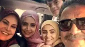 عکس| سفر زمان ؛ سلفی دسته جمعی «محمدعلی، آیناز و سهند» سریال «آنام» پشت صحنه