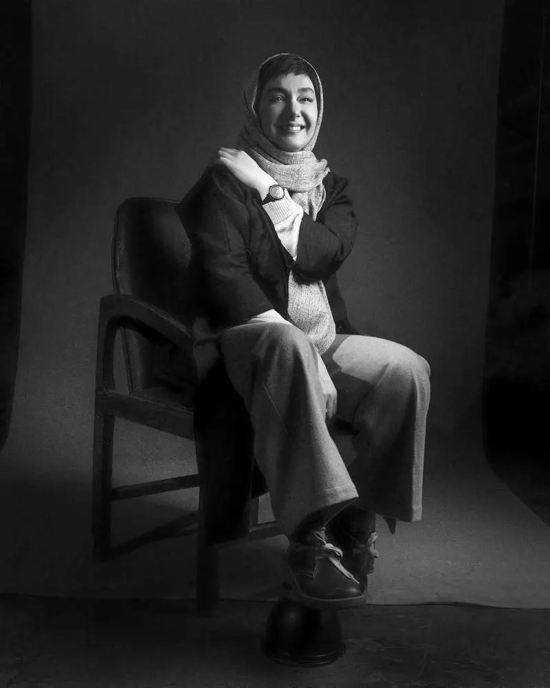 عکس سیاه و سفید هانیه توسلی در 46 سالگی 2