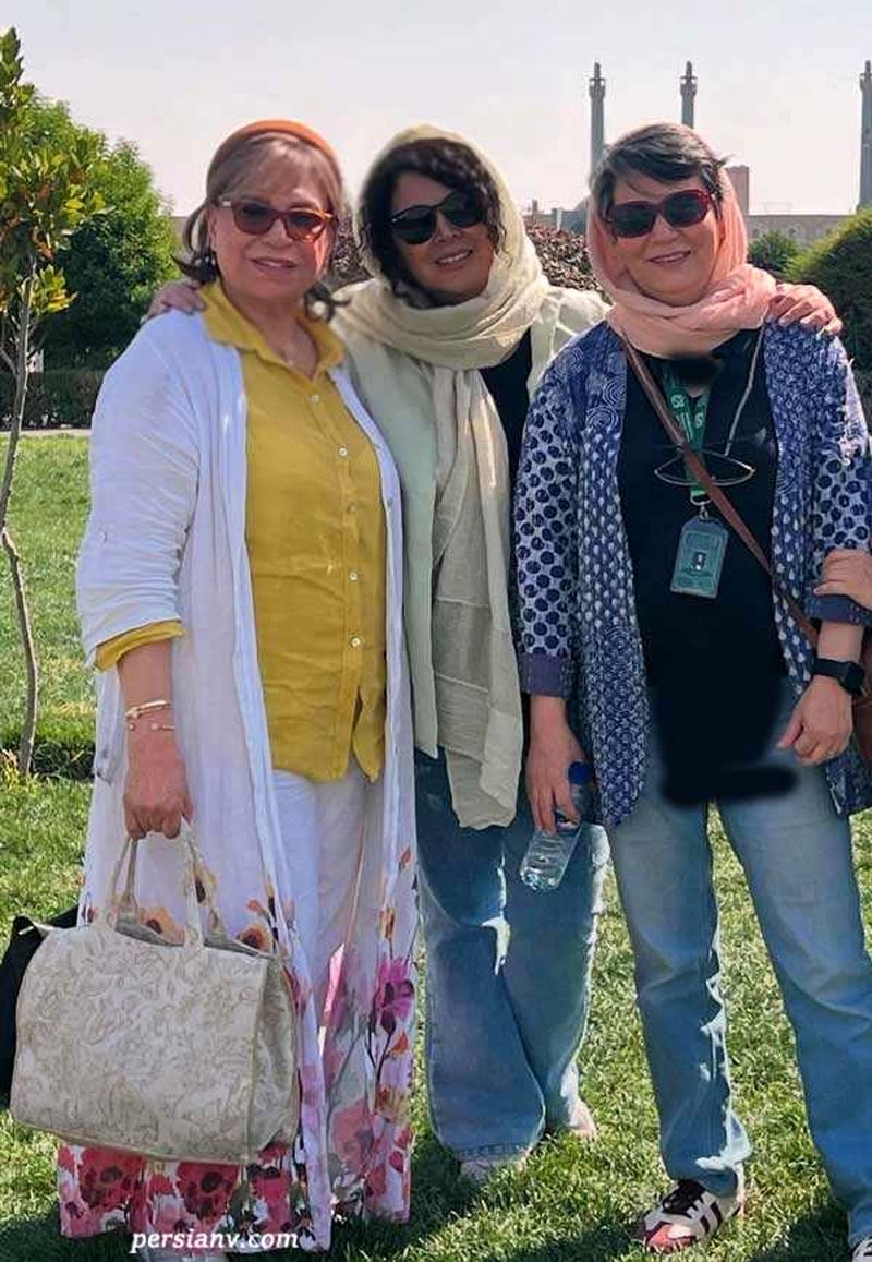 تیپ خاص شهره سلطانی و گوهر خیراندیش در اصفهان