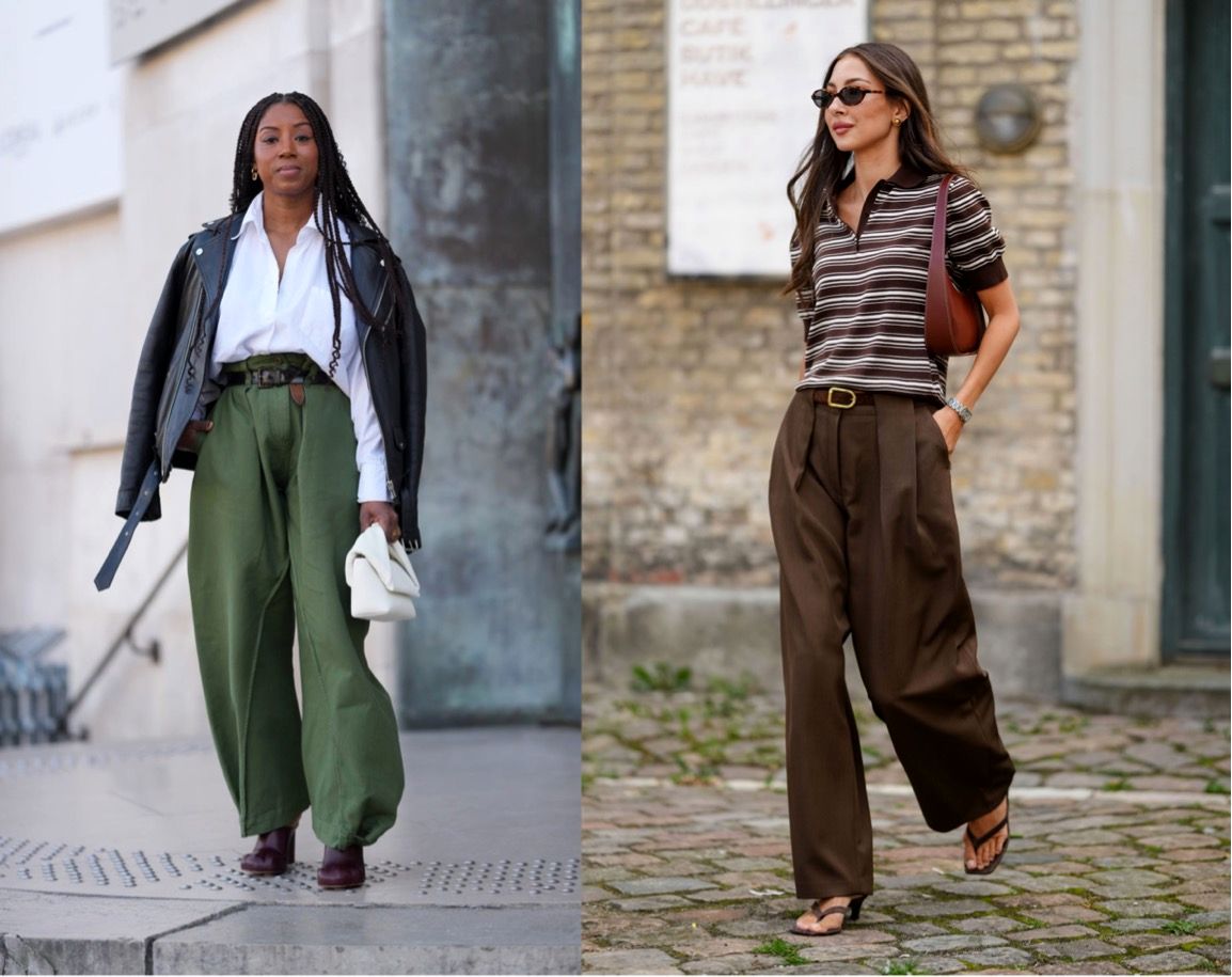 شلوارهای ترند ۲۰۲۵: شلوار گشاد