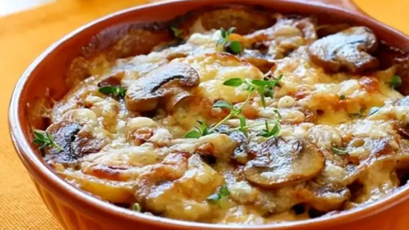 یک پیش غذای خوشمزه و فوری با قارچ