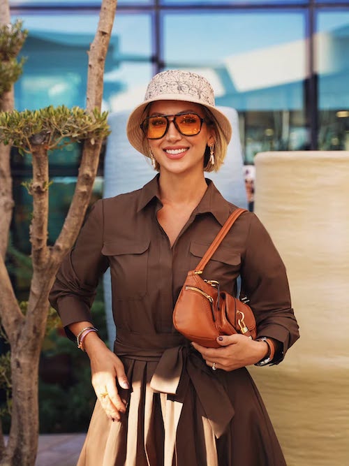 استایل قهوه‌ای مینا مختاری