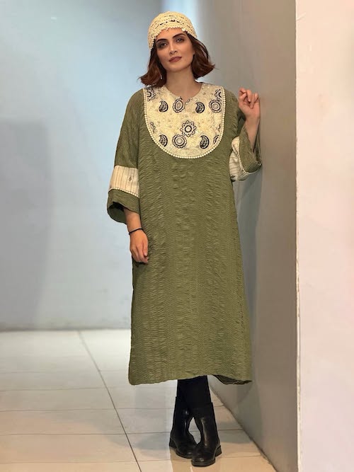 پیراهن سبز الناز ملک