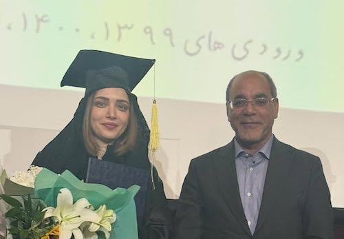 استایل فارغالتحصیلی بهنوش طباطبایی