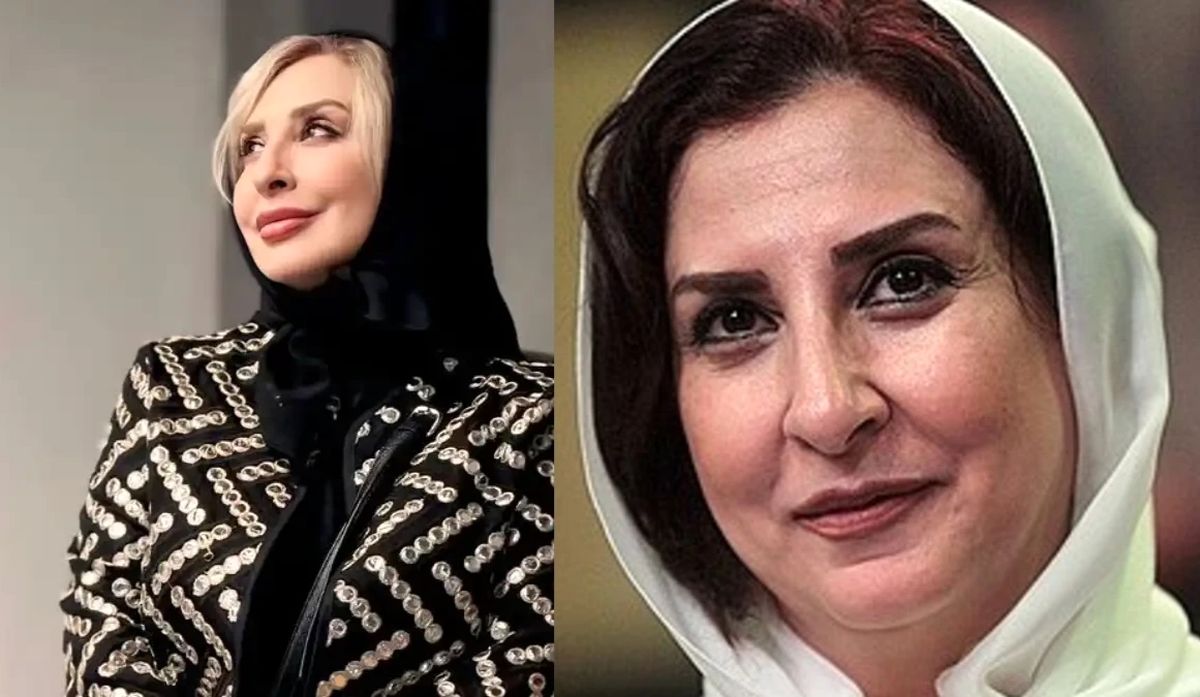 عکس| استایل جذاب مرجانه گلچین با کت سبز و روسری گل گلی در سن ۵۴ سالگی