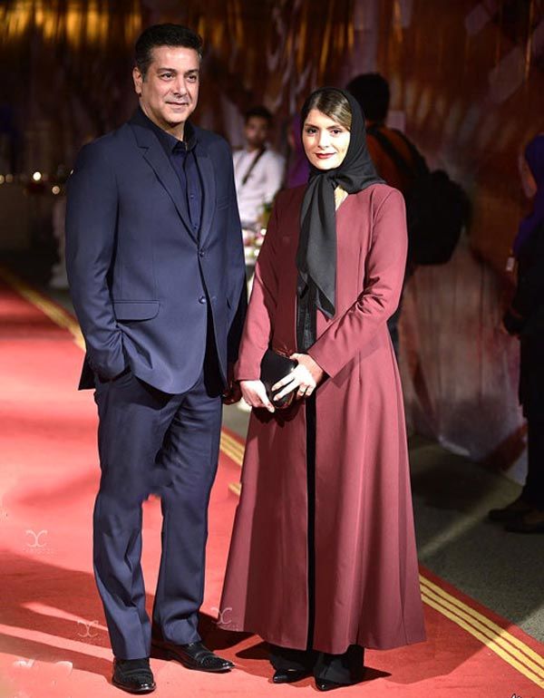 حمیدرضا پگاه و همسرش نغمه نادری