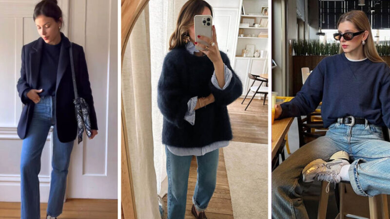 تصاویر| پاییز امسال دورس و بافت‌های سرمه‌ای را چگونه ست کنیم تا اصیل‌تر دیده شویم؟