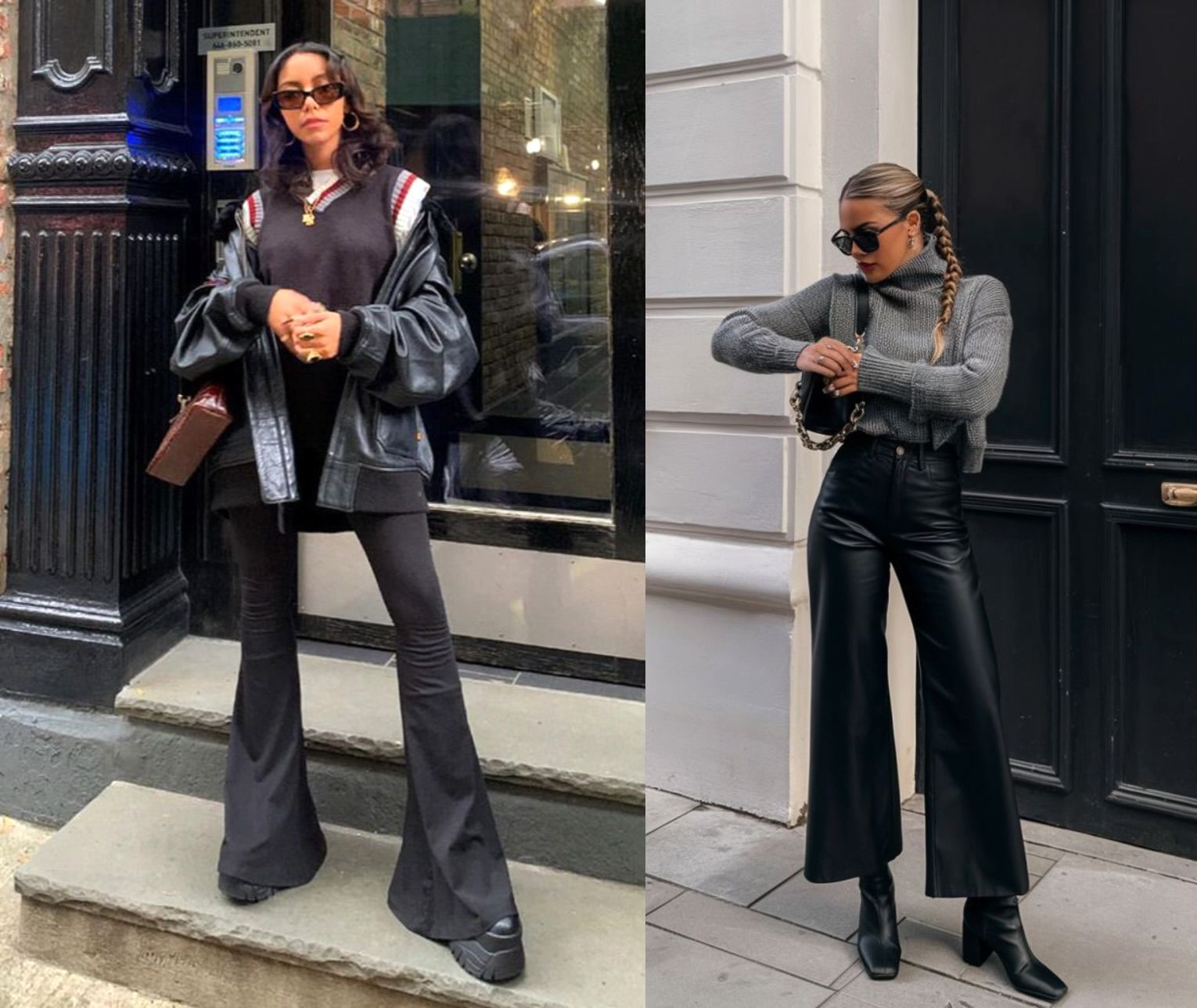 شلوارهای ترند ۲۰۲۵: شلوار دم‌پا گشاد