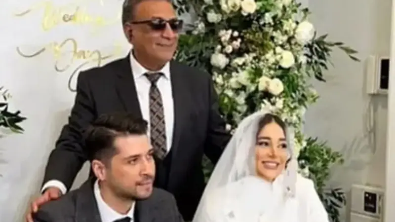 تصاویر|  جشن عروسی مجلل عرفان اکبری؛ پدر بازیگرش چقدر عروس دوست است
