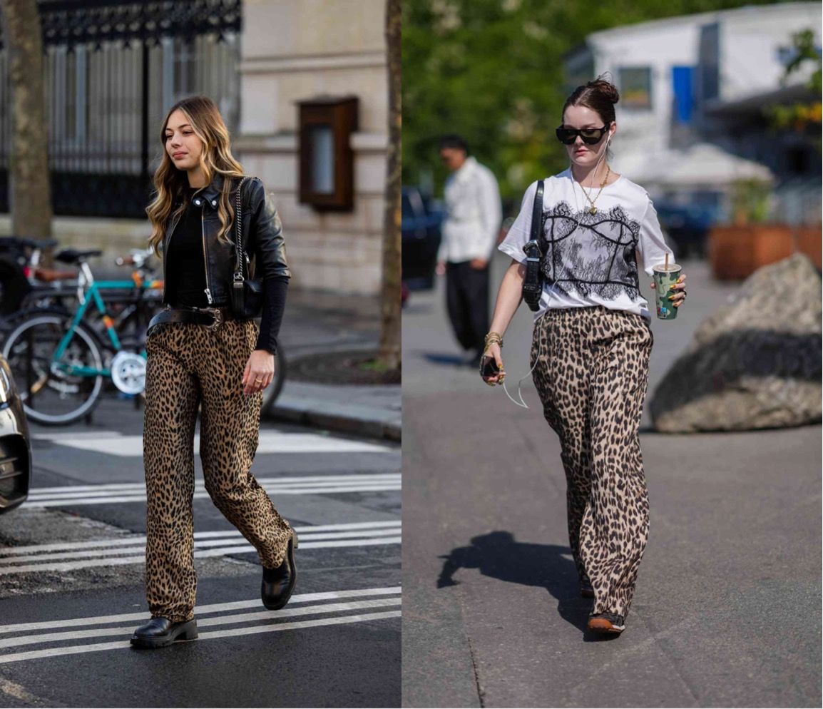 شلوارهای ترند ۲۰۲۵: شلوار جذب با طرح‌های خاص