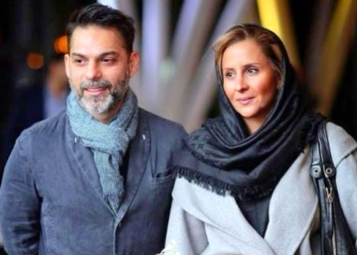 پیمان معادی و همسرش