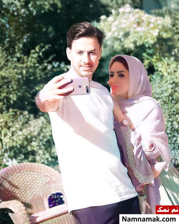 مبینا نصیری مجری و همسرش مهدی توتونچی