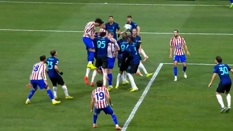 گل دوم اتلتیکومادرید به اینتر (خیمنس)