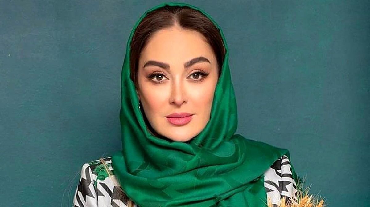 الهام حمیدی بازهم غوغا به پا کرد؛ استایل آبی قهوه‌ای خانم بازیگر به سبک دختران اعیانی