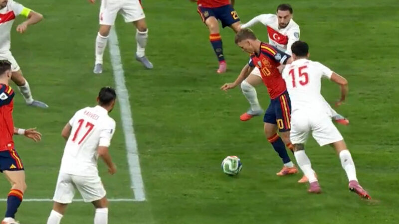 گل اول اسپانیا به ترکیه دنی اولمو