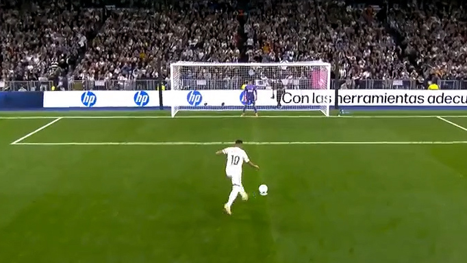 گل اول رئال مادرید به والنسیا (پنالتی – امباپه)