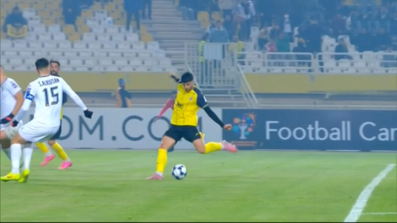 گل اول سپاهان به الحسین (آریا یوسفی)