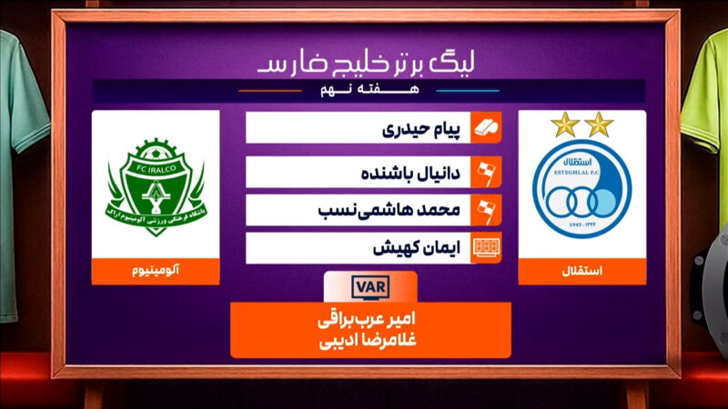 استقلال – آلومینیوم اراک (کارشناسی داوری)