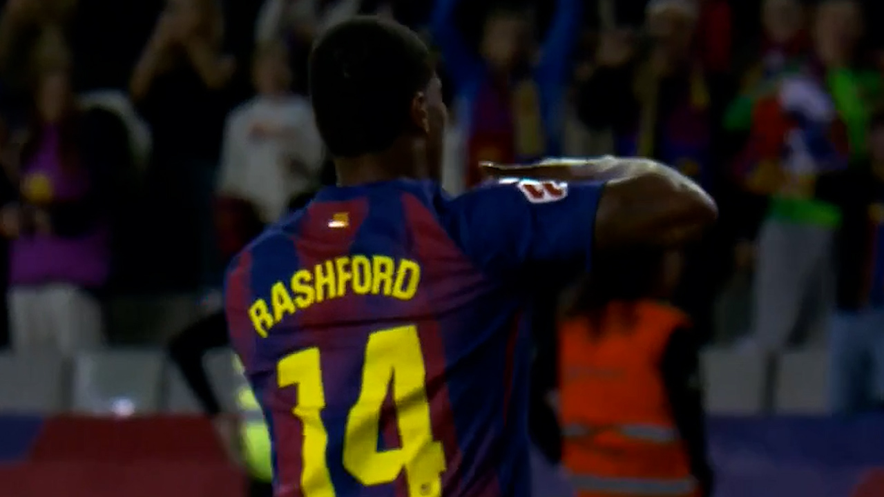 گل سوم بارسلونا به الچه مارکوس رشفورد