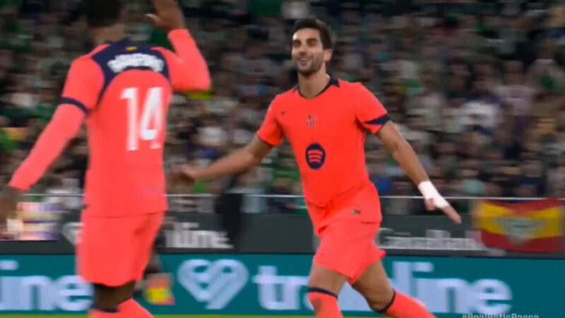 گل چهارم بارسلونا به رئال بتیس (فران تورس)