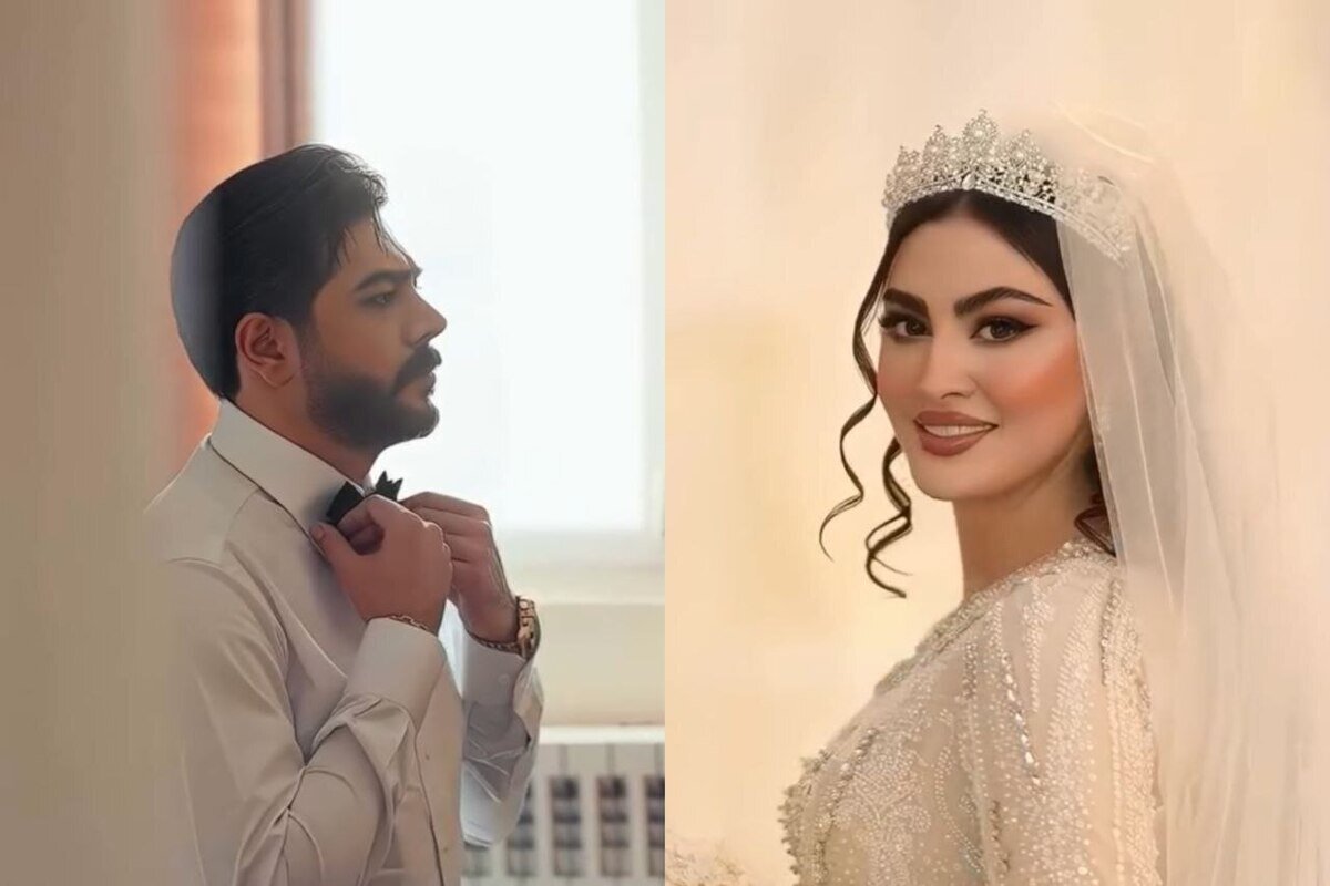 خانم بازیگر معروف تصاویر عروسیاش را منتشر کرد | همسر بازیگر او را ببینید