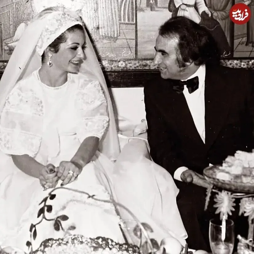 عکس بیتا فرهی در روز عروسی‌اش ؛ سال ۱۳۵۲ | مدل لباس عروس را ببینید