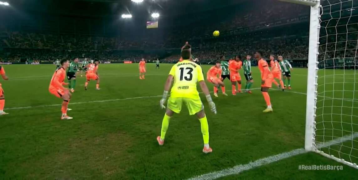 گل دوم رئال بتیس به بارسلونا (دیگو یورنته) - تصویر شاخص
