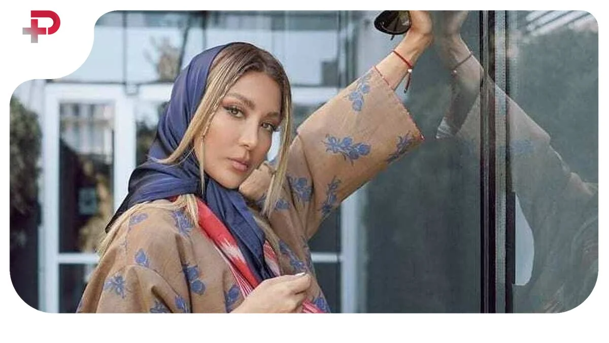 همسر جذاب بهرام رادان با استایل یلدایی؛ مینا مختاری با تم جذاب انار جلب توجه کرد!