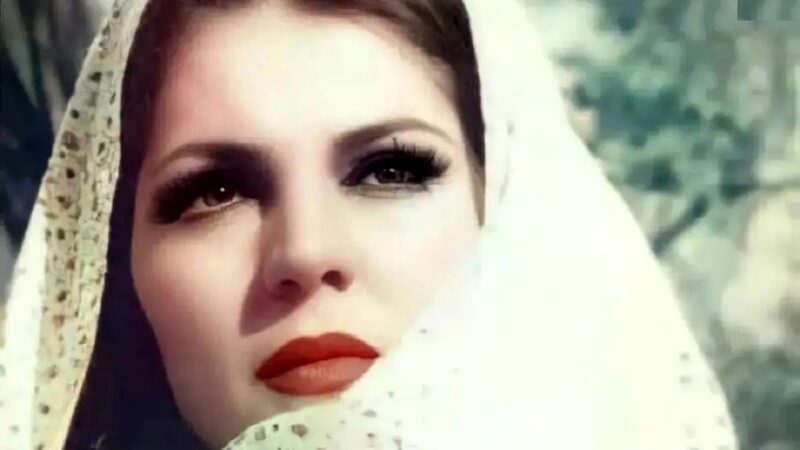 چهره «فروزان» در ۳۵ سالگی هنگام بازی در فیلم دشنه