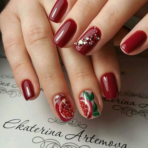 طرح ناخنهای یلدایی