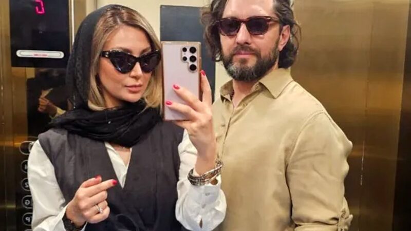 عکس| استایل یلدایی همسر زیبای بهرام رادان/ مینا مختاری زیباتر از همیشه