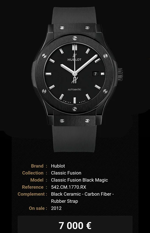 ساعت هوبلو نوید پورفرج