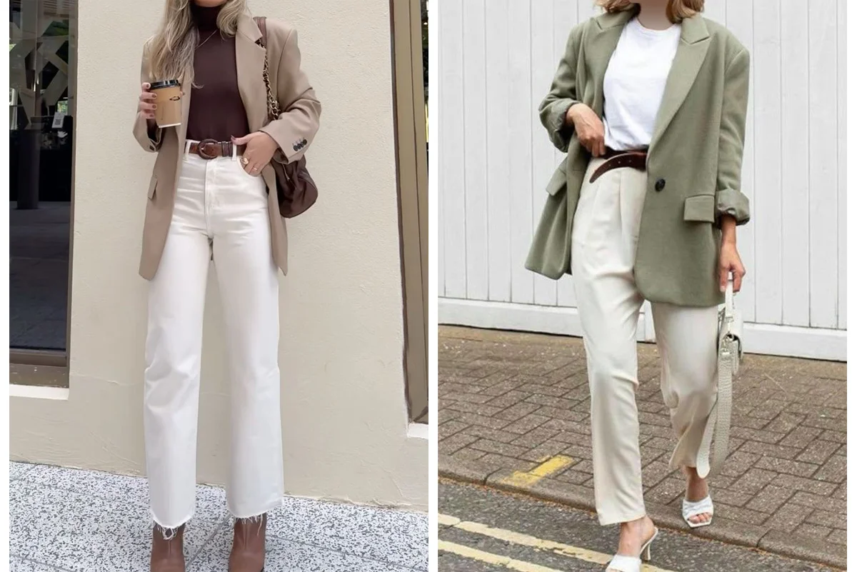 شلوار-راسته-سفید؛-استایل-اداری-مدرن