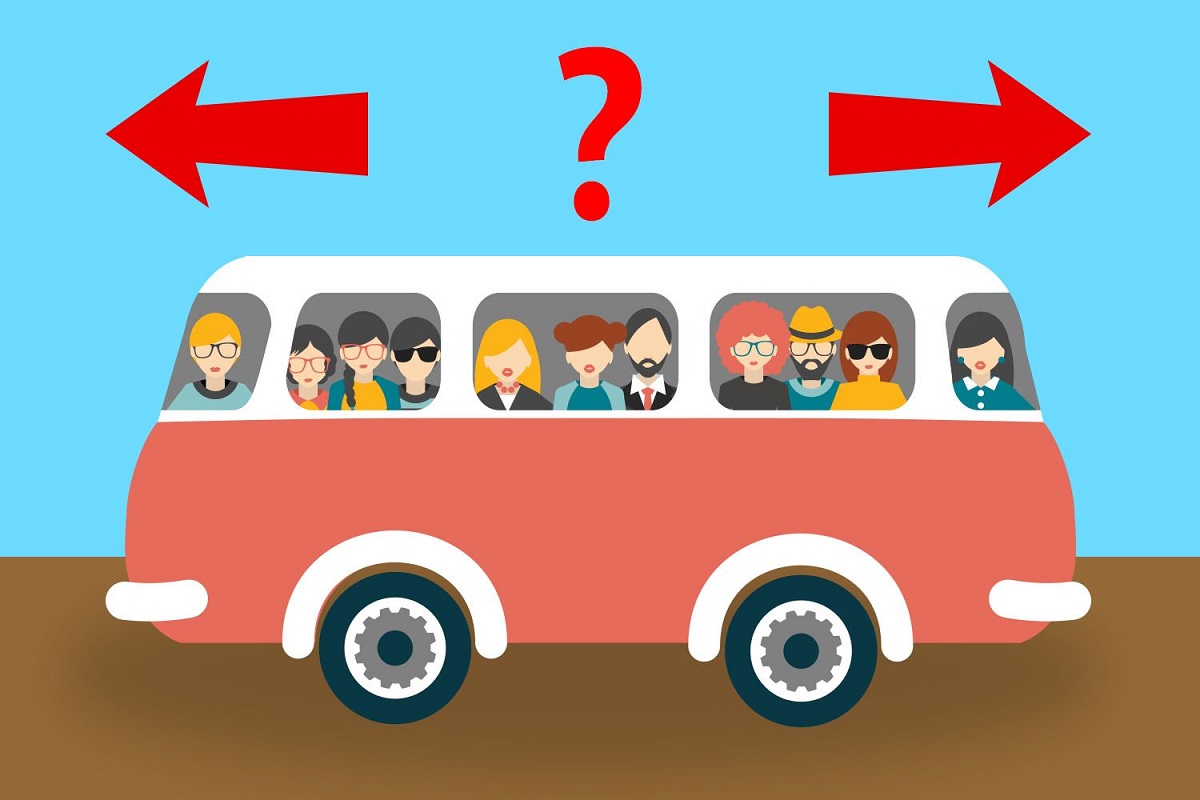 پاسخ تست هوش جهت حرکت اتوبوس