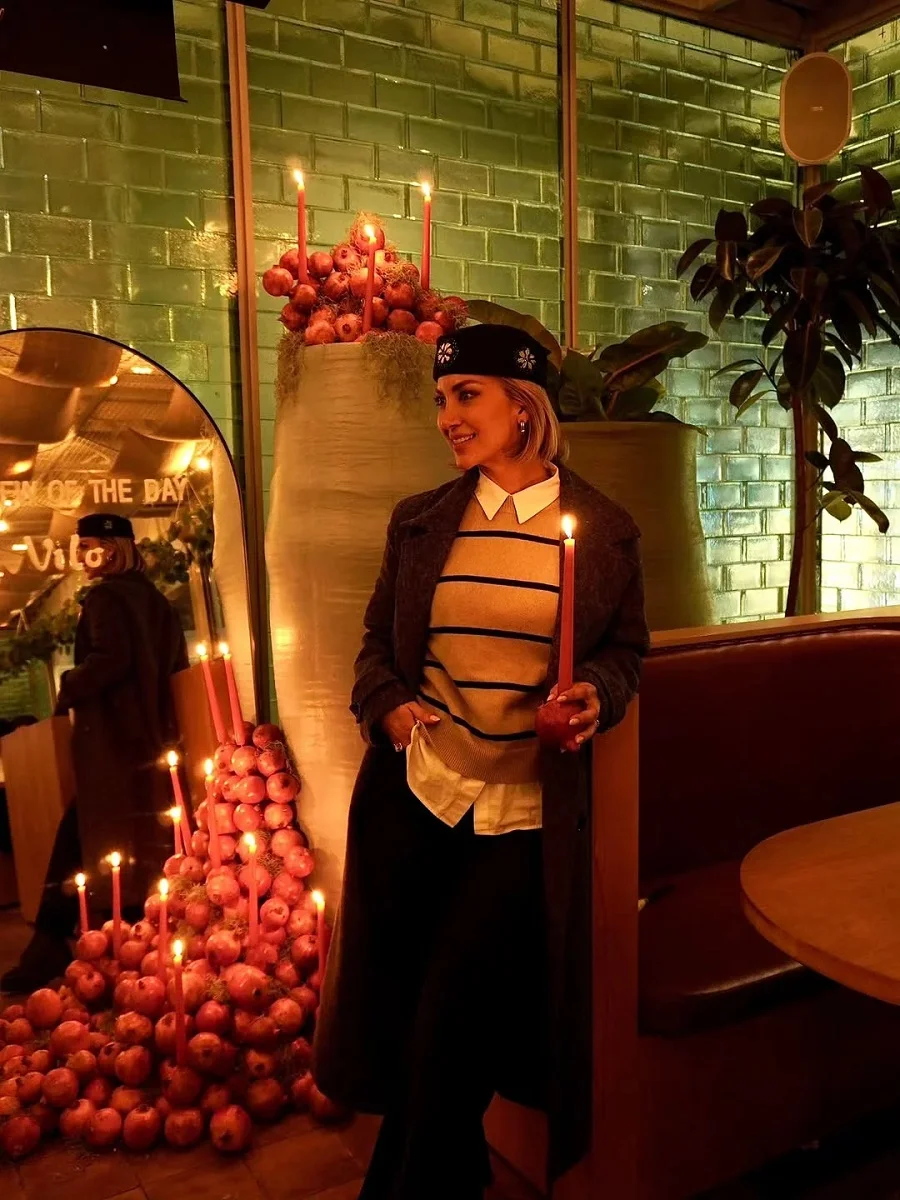 چیدمان سفره یلدای کافه بهرام رادان 2