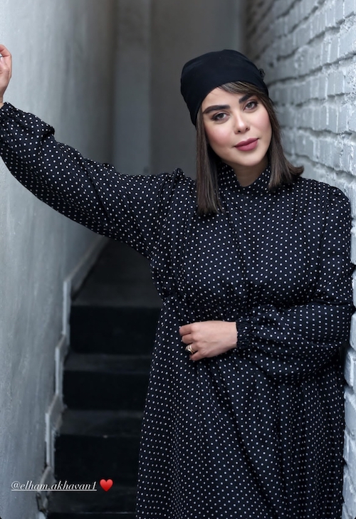 پیراهن خالخالی الهام اخوان