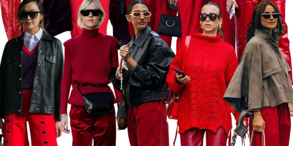 استایل زمستانی با شلوار قرمز