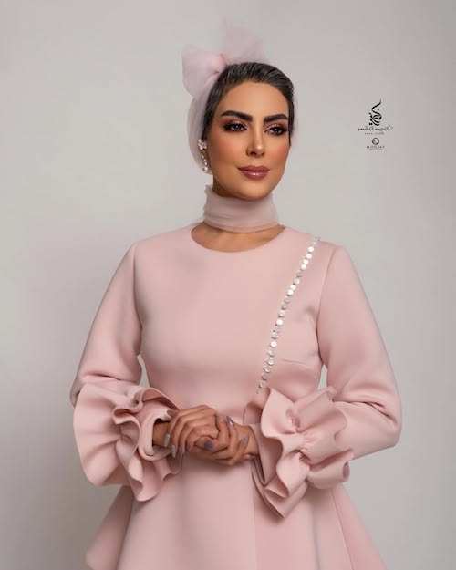 استایل صورتی نیلوفر شهیدی