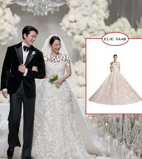 لباس عروس شین مین‌آ از الی صعب