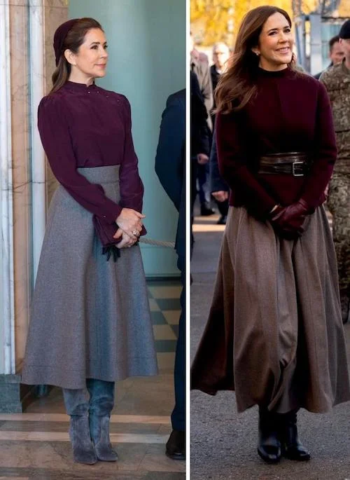 بلوز و دامن‌های ملکه مری دانمارک