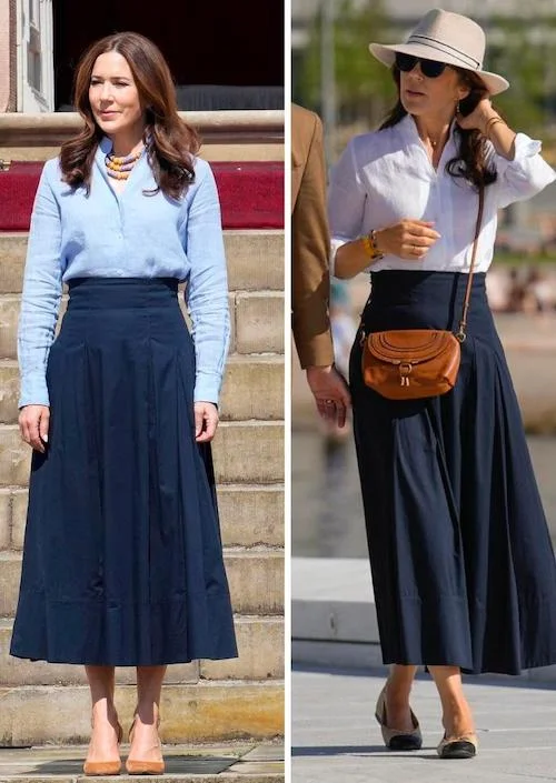 بلوز و دامن‌های ملکه مری دانمارک