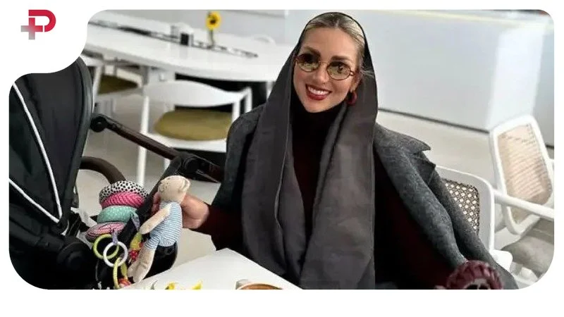 گردش کریسمسی مینا مختاری و پسر خوشتیپش؛ همسر بهرام رادان زیباتر از همیشه