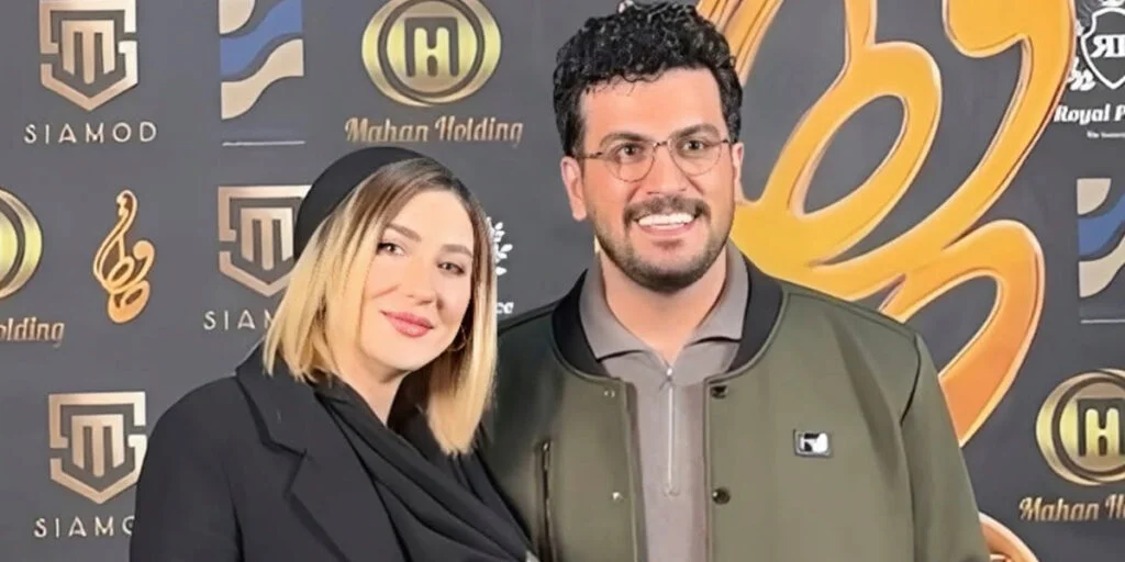 امیرحسین قیاسی و همسرش در جشن حافظ ۱۴۰۴