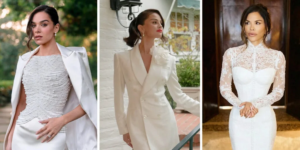 عروس‌های ۲۰۲۵ که با لباس‌های خیره‌کننده‌شان همه نگاه‌ها را به خود خیره کردند!