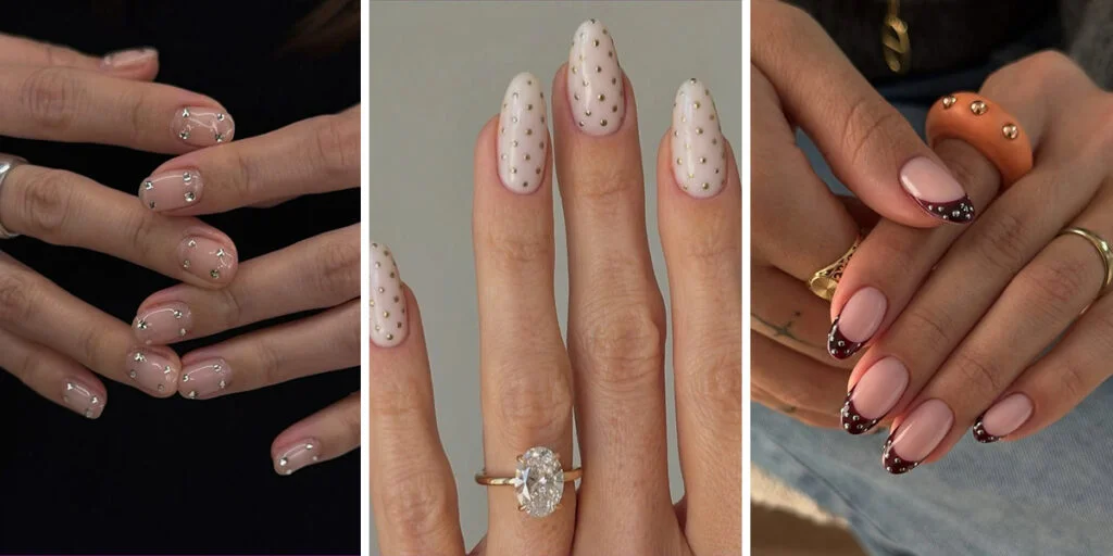 مدل‌های خالخالی ناخن؛ ترندی بازیگوش و پر زرق‌وبرق برای زمستان امسال