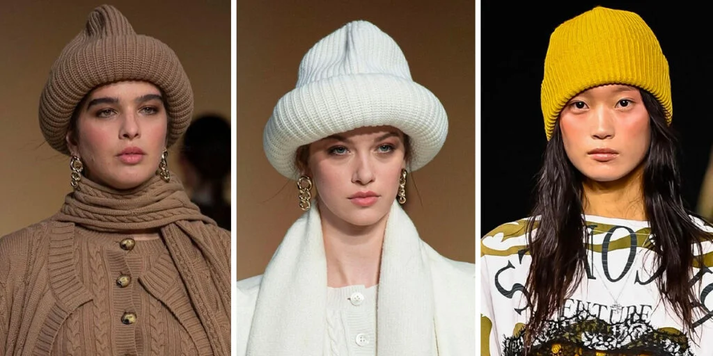 کلاه‌های بافتنی حجیم؛ ترند جسورانه زمستانی که استایل شما را متحول می‌کند!