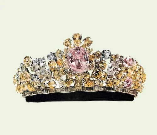 جواهرات فرح دیبا در روز عروسی‌اش