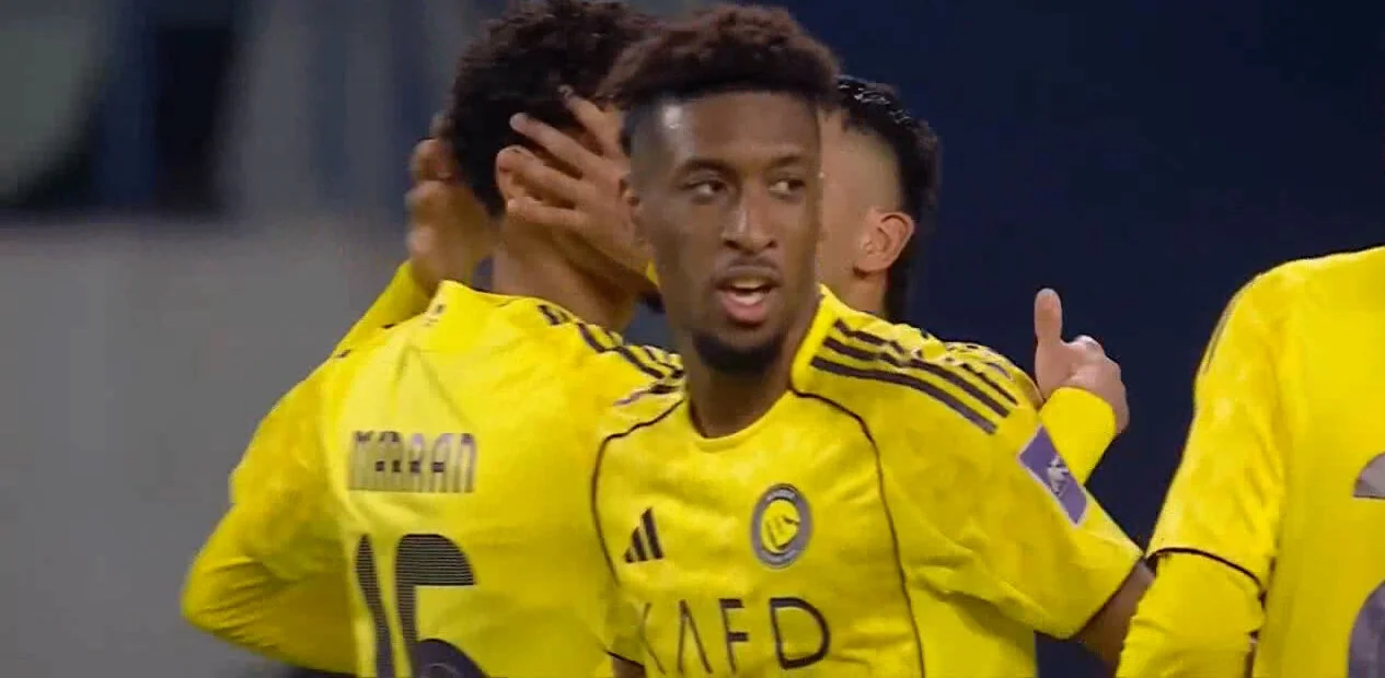 گل پنجم النصر به الزورا عراق (کینگزلی کومان) - تصویر شاخص