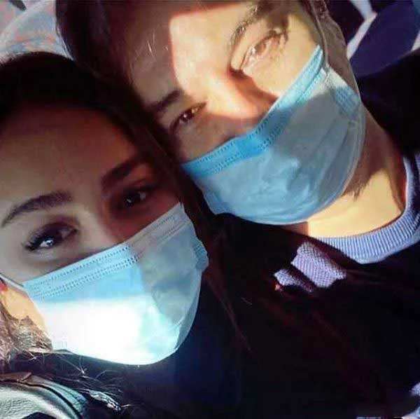 پیمان قاسمخانی و همسرش