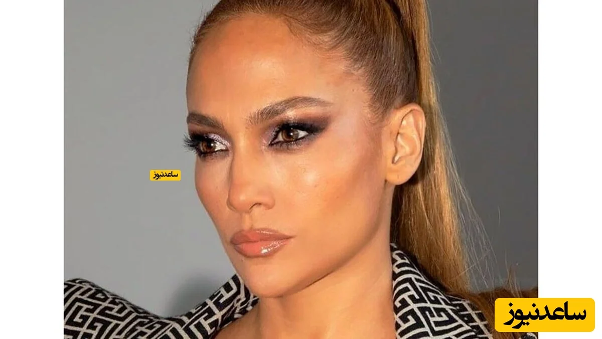 گوشواره های طلای بزرگ و تیپ ایرانی پسند جنیفر لوپز در یک مهمانی